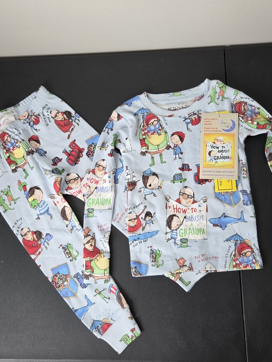 books to bed Other - Blue 'How to Babysit Grandpa' Kids Pajama Set